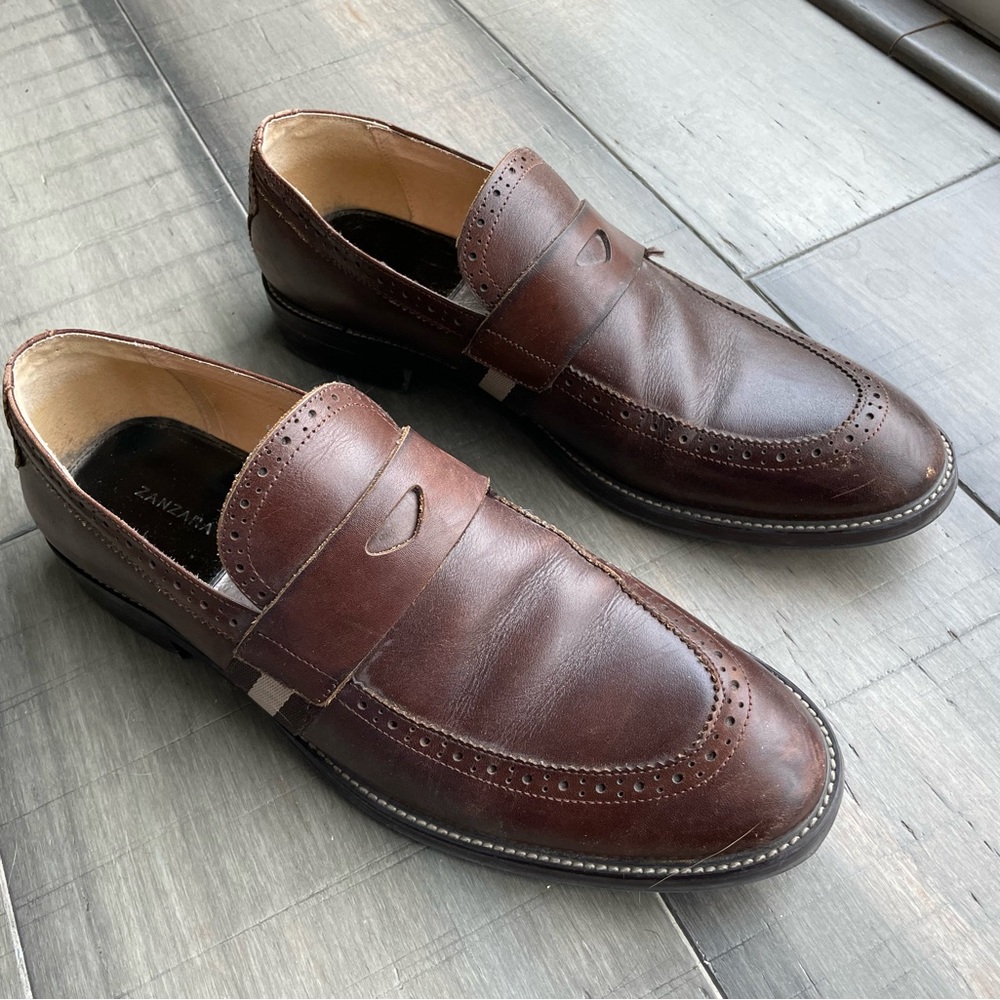 Zanzara brown dress shoes - 11.5 - barely worn